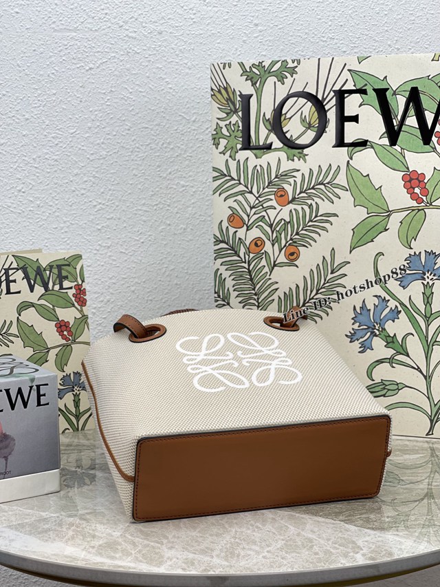 Loewe專櫃爆款帆布Tote女包 2022新款購物袋Anagram Tote羅意威手提肩背女包 10932 lyw1237